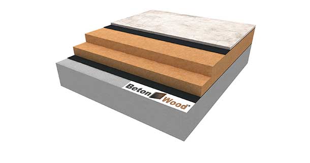 Betonwood and wood fiber floor solution