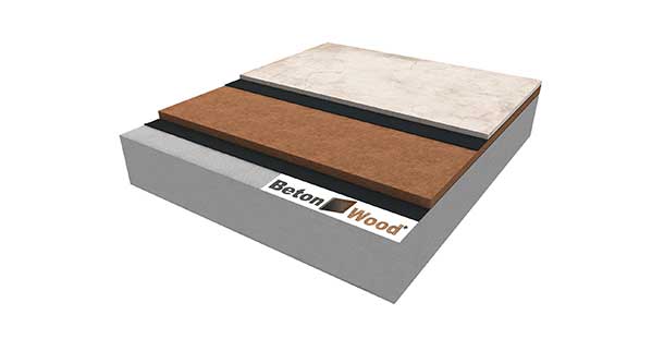 Betonwood and Wood fiber Base floor solution